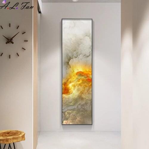 Abstract sky colorful clouds canvas painting posters and modern print wall art frames for living room bedroom hallway