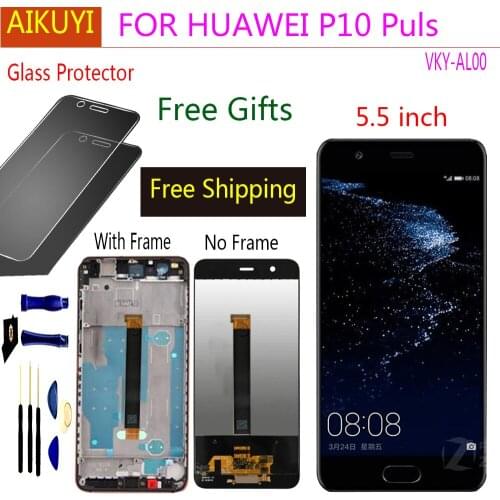 For HUAWEI P10 Plus 5.5'' 2560x1440 LCD Display with Touch Screen Digitizer Assembly Replacement Parts VKY-AL00