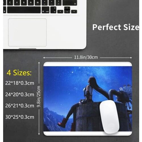 Ffvii Tifa Background Mouse Pad DIY Print Cushion Ffvii Ff7 Final Fantasy 7 Aerith Cloud Game Rpg Remake