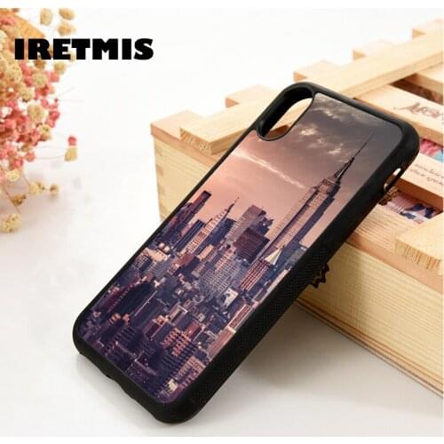 Iretmis 5 5S SE 6 6S Soft TPU Silicone Rubber phone case cover for iPhone 7 8 plus X Xs 11 Pro Max XR NEW YORK CITY