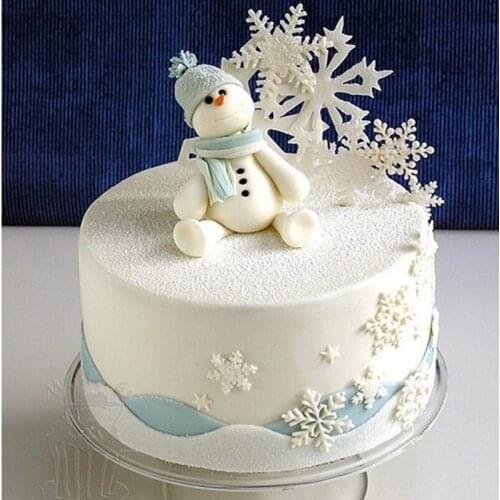 Christmas Snowflake Silicone Mold Resin Kitchen Baking Tool DIY Chocolate Candy Cake Dessert Fondant Moulds For Decoration