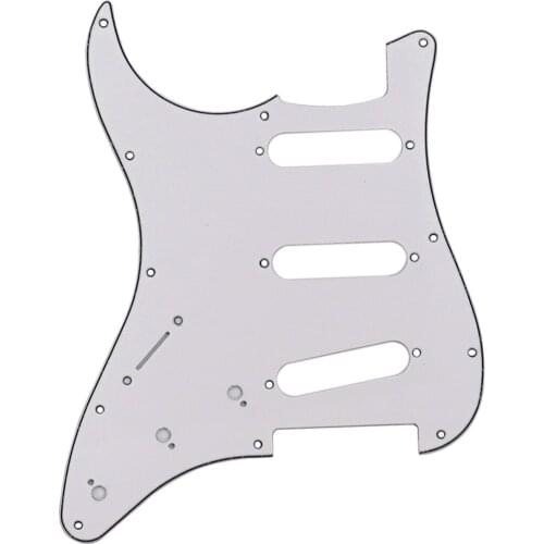 Left-Handed 11 Holes Electric Guitar Pickguard Anti-Scratch Plate 3ply