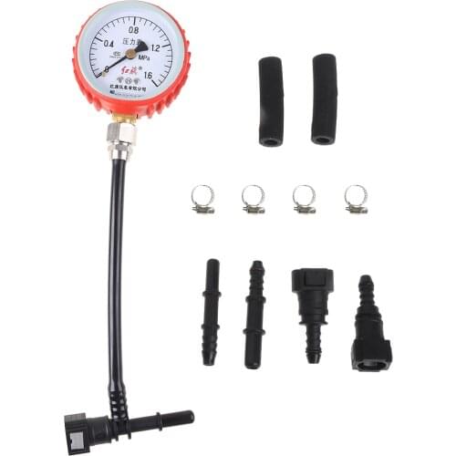 Motorcycle Car Fuel Pressure Gauge Car Gasoline Pressure Gauge Meter Tester Tool