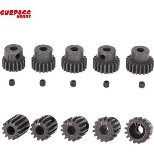SURPASS HOBBY 32DP 5mm 13T 14T 15T/16T 17T 18T/19T 20T 21T Metal Pinion Motor Gear for 1/10 1/8 RC Buggy Car Monster Truck