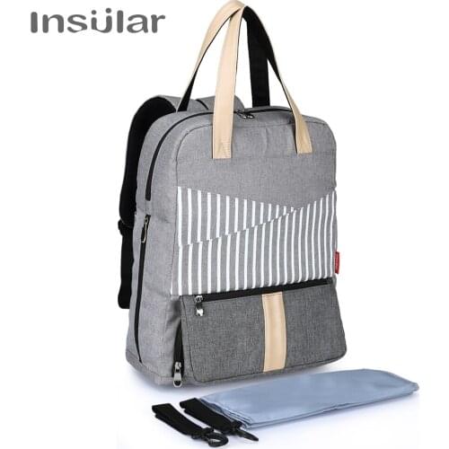 Insular Baby Bag Fashion Nappy Bag Large Diaper Bag Backpack Baby Organizer Maternity Bag For Mother Handbag Baby Nappy Backpack