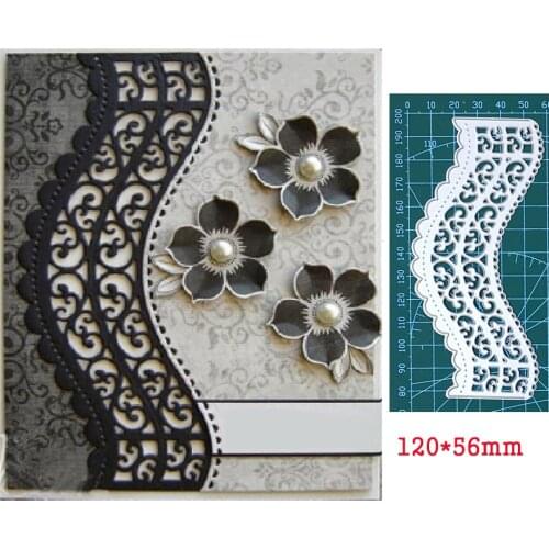 Metal Cutting Dies Double Wave Frame Crafts Die Cuts Stencil For DIY Scrapbooking Paper Cards Embossing Die mold template