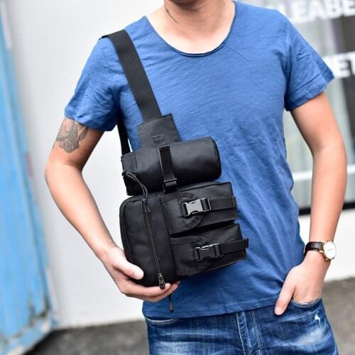 Multiple Pockets Waist Bag For Men Multi-Function Tactical Package Nylon Travel Phone Pouch Purse Man Belt Bags Shoulder Pouch