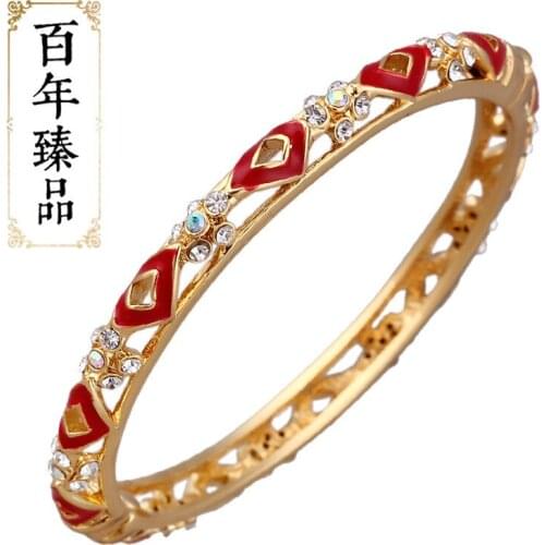 Cloisonne national wind restoring ancient ways is high-grade crystal bracelet accessories wholesale and direct sales