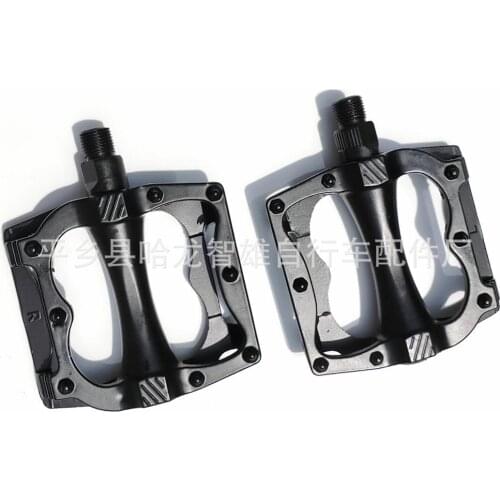 Mountain bike pedal bicycle pedal aluminum alloy pedal aluminum double steel ball foot pedal non-skid pedal accessories
