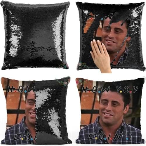 Friends How You Doing sequin pillow | sequin Pillowcase | Two color pillow | gift for her | gift for him | magic pillow Friends TV Show