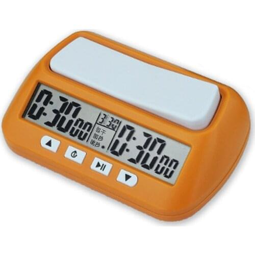 Professional Chess Clock Electronic Board Game Competition Hour Meter Compact Count Up Down Timer