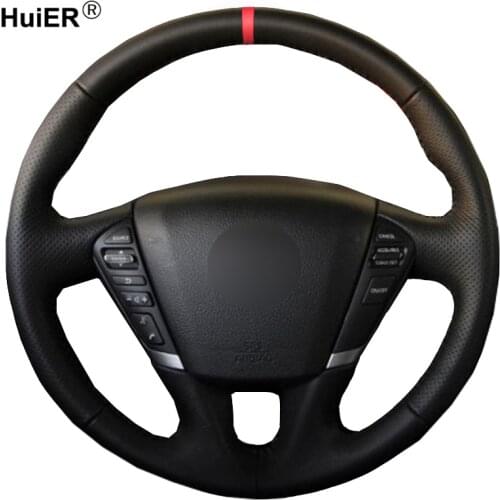Hand Sewing Car Steering Wheel Cover Volant For Nissan Teana 2008 - 2010 2011 2012 Murano 2009- 2013 2014 Quest 2011- 2016 2017