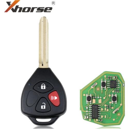 Xhorse VVDI2 Wire Universal Remote Key for Toyota Style 3 Buttons XKTO04EN 1Piece