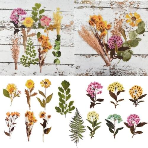 Vintage Simulation Plant Flower Stickers Floral Green Plants Palm Leaf PVC Stickers DIY Scrapbook Diary Stationery Label Sticker