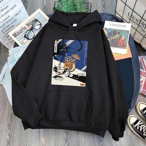 Vintage Japanese Style Graphics Woman Hoody Hip Hop Loose Streetwear 2021 Spring Fashion New Hoodie Harajuku Fleece Women Hooded