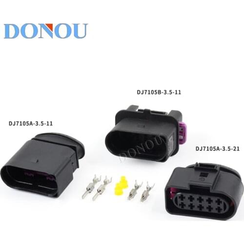 1 set 10-Pin Suitable for Volkswagen Audi waterproof connector headlight assembly wiring harness plug termina DJ7105A-3.5-11/21