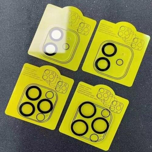 100PCS For IPHONE 12 pro max/11 Pro Max/11 pro/12 mini TOP 3D Full Covered Back Camera lens Tempered Glass screen protector