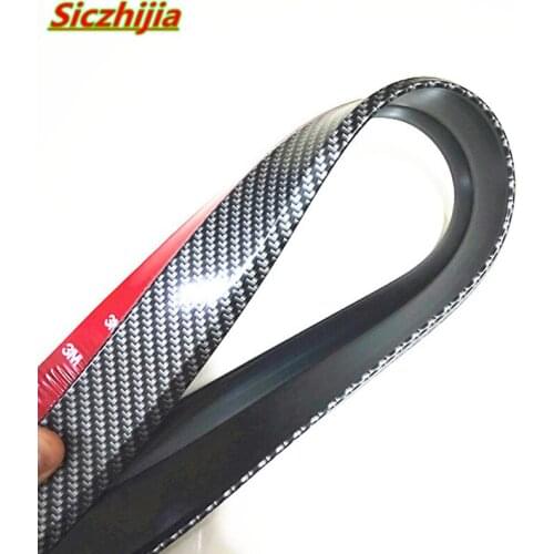Car carbon fiber rubber front lip bumper car protector for Chery Tiggo Fulwin A1 A3 QQ E3 E5 G5 V5/EMGRAND EC7 EC7-RV EC8