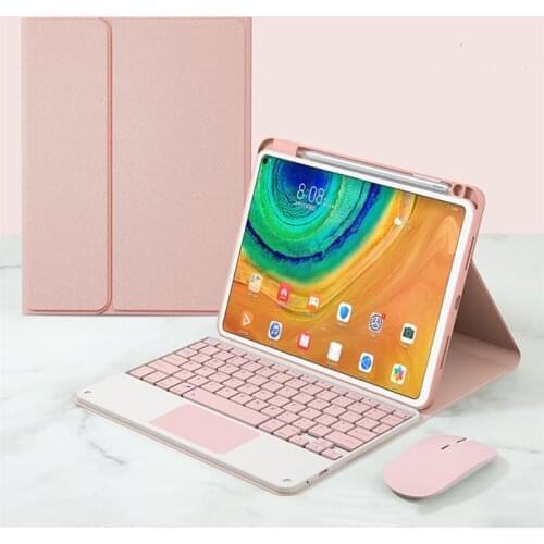 Case with Keyboard for Huawei Matepad T10s 10.1"2020 AGS3-L09/W09 Tablet Touchpad Keyboard Cover for Huawei Matepad T10 9.7"