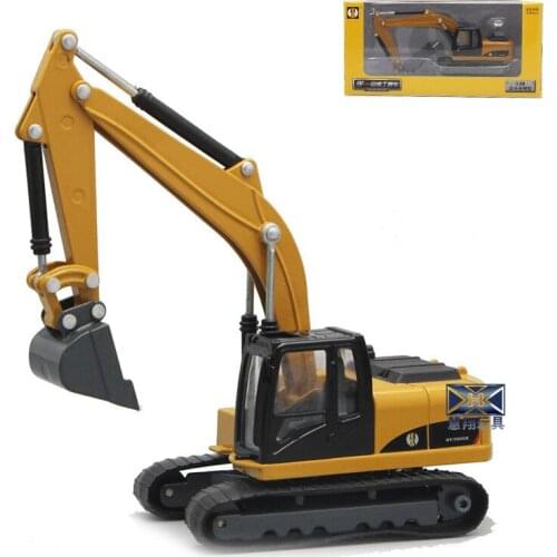 Childrenalloy die-casting loader excavator gravel machine engineering model car body parts can rotate beach toys collection gift