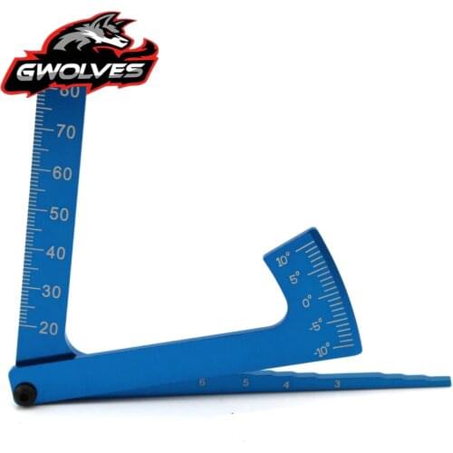 Dropshipping 3 in 1 camber gauge Height wheel diameter measure RC tools for 1/10 1/8 GT Buggy drift Monster truck Crawler Scale