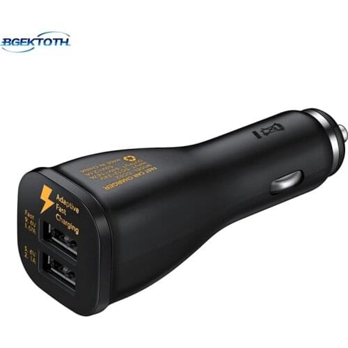 Hot Selling Quick Charge 5V 9V Dual USB Car Fast Charger Adapter For iPhone for iPad for Samsung for LG Dec20
