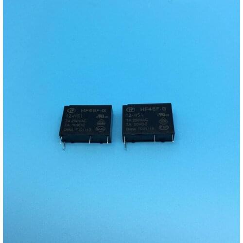 HF46F-G-12-HS1 4pin 7A250VAC 12VDCrelays