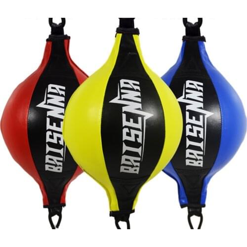 PU Leather Punching Ball Pear Boxing Training Reaction Speed Balls Training Bag Muay Thai Punch Boxe Fitness Sports Equipment