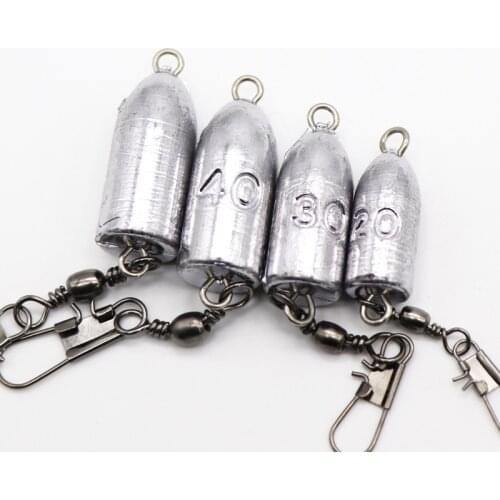 30g BRASS BULLET SINKERS Drop Shot Weights Fishing Sinkers Weight Sinkers