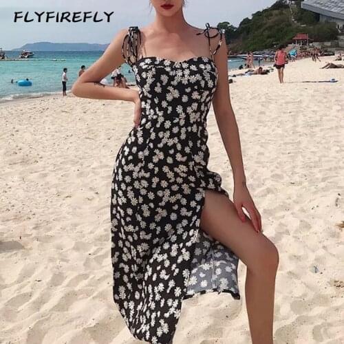 Summer dress women sexy long dresses elegant sleeveless floral vestidos vintage casual chiffon dress white casual dress blue