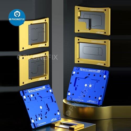 MECHANIC IBGA Reballing Template Positioning Planting Platform for iPhone X XS MAX 11 Pro Max Motherboard Tin Planting Platform