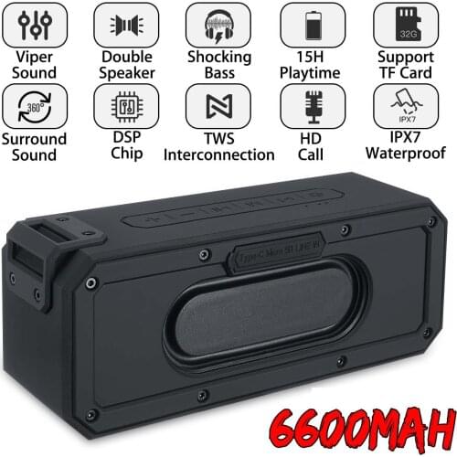 20/30/40/50W bluetooth Speaker Column Portable Speaker IPX7 Waterproof Subwoofer with 360 Stereo Sound Outdoor Speakers Boombox