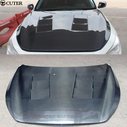 Q50 Carbon Fiber Auto Car Engine Hoods Bonnets Covers for Infiniti Q50 2014-2016