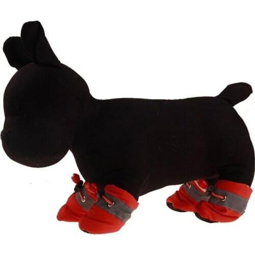 MLGB 4 Dog Rain Boots Rain Boots Non-Slip Soft Waterproof Shoe Covers Suitable for Dog Puppies Pets