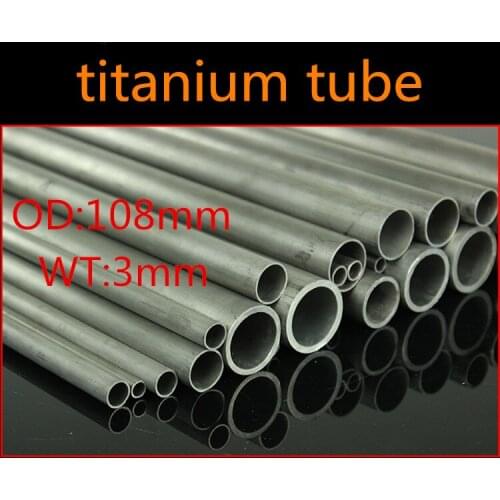 108mm OD 102mm ID ASTM GR2 titanium tube TA2 Industrial titanium tube Automobile exhaust modification Titanium Pipes