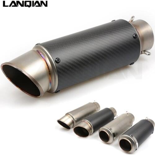 Universal Motorcycle Carbon Fiber Exhaust Pipe GP Escape Exhaust Muffler For DUCATI HYPERMOTARD 821 939 1100 796 ST4S S4/S4R