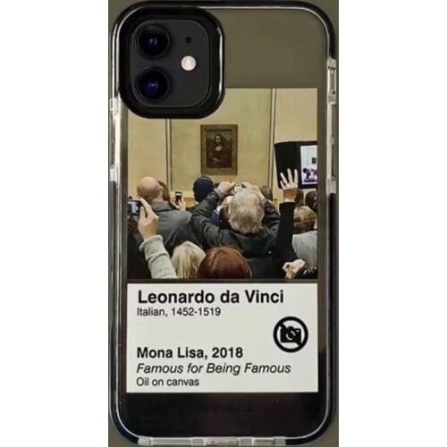 Vintage Da Vinci Case for iPhone 12 Pro Max Back Phone Cover for 12 Mini 11 Pro Max X XS XR 8 7 Plus SE 2020 Capa