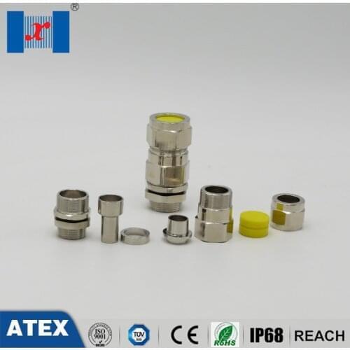 1 pcs Single Compression Explosion Proof Cable Gland M25 ATEX Flamproof Cable Gland For Armoured Cable