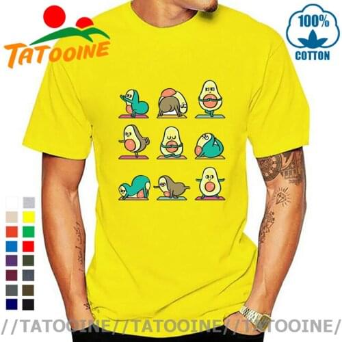 Tatooine Funny Yogic Avocado T Shirt man Cute Avocado Yogas T-shirt for men women Boys Kids Avocado Yogi Training Loose Clothing