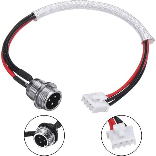 For Balancing Scooter Hoverboard 1pc 3 Pin/Prong 4 Wire Charging Port Replacement Practical Balance Car Parts Mayitr