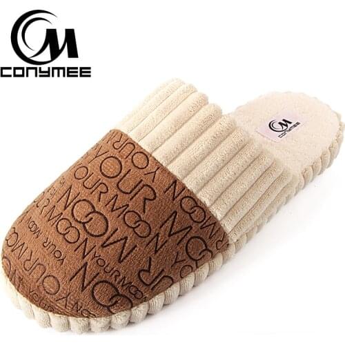 Winter Men Slippers Indoor Home Sneakers For Man Casual Cotton Shoes Pantufas Soft Plush Warm Slipper Erkek Terlik Suede Shoe