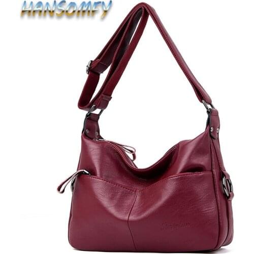Winter Style New Soft Leather Luxury Handbags Women Bags Designer Double Pocket Women Messenger Bags For Women Sac A Main CC-79