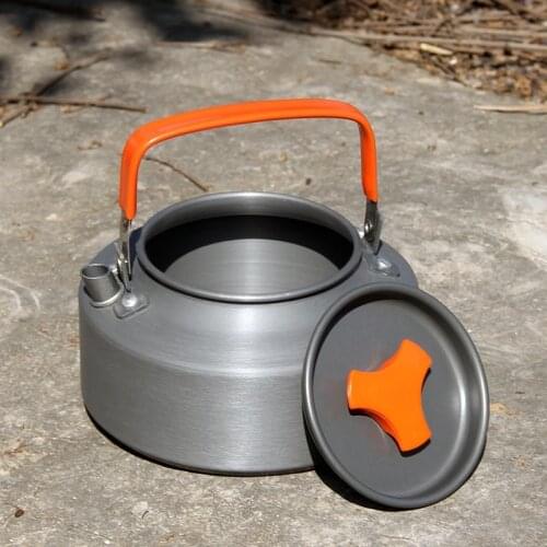 1.1L Camping Kettle Outdoor Coffee Kettle Camping Tableware Travel Tableware Outdoor Picnic Set