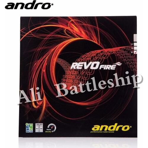 1x Andro Revo Fire Pips-In Table Tennis (PingPong) Rubber With Sponge