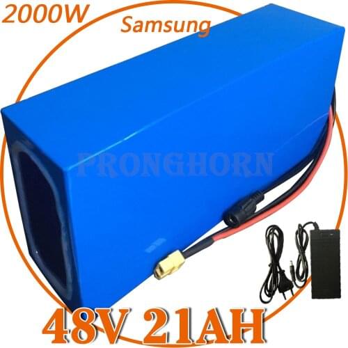 48V Battery 48V 20AH 18AH 16AH 15AH 13AH 12AH 10AH Electric Bicycle Lithium Battery 48V 1500W 1000W 750W Battery + 54.6V Charger