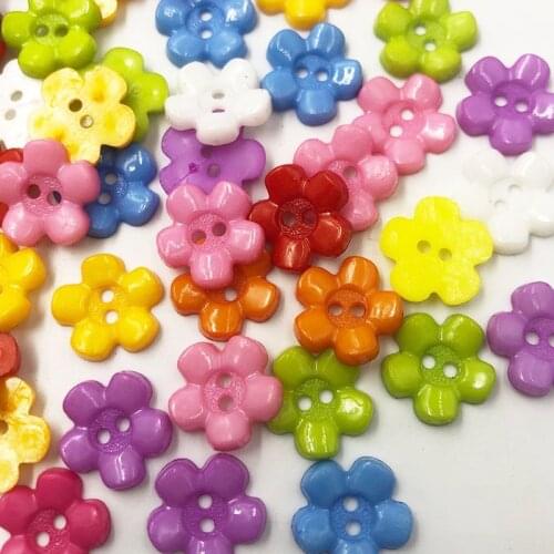 50/100pcs Mix New Plum 14mm 2holes Plastic Button/Sewing lots PT70