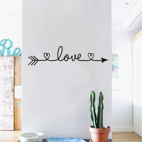 58x13cm Love Bedroom Wall Stickers Decor Infinity Symbol Word Love Vinyl Art Wall Sticker Decals Decoration Vinyl Art Room Decor