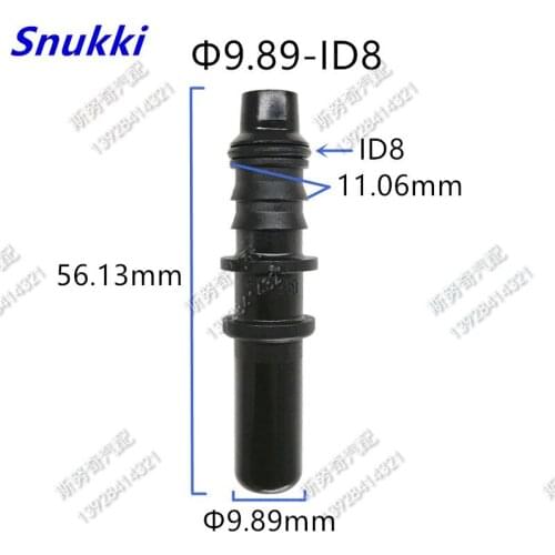 9.89 ID8 male connector male end piece fuel line quick connector plastic fittings PA66 5pcs a lot