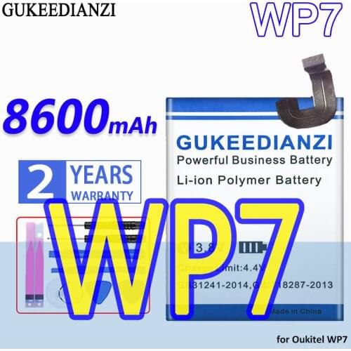 GUKEEDIANZI High Capacity Battery WP7 8600mAh for Oukitel WP7 Bateria