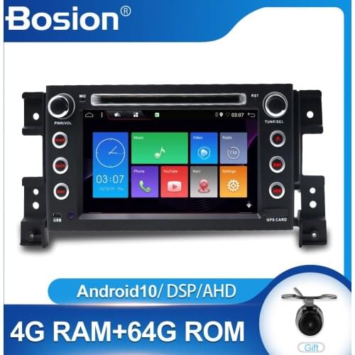 Bosion PX6 4GB RAM 64G ROM 2 din android 9 car DVD player for Suzuki grand vitara car radio stereo gps Navigation 2DIN free map